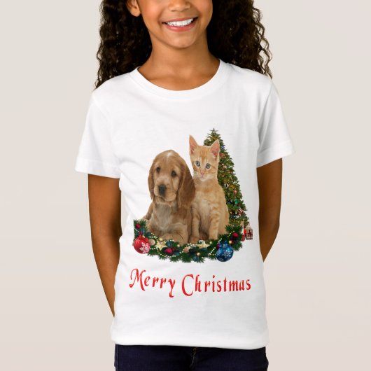 T-shirts de Noël pour animaux (Devant)