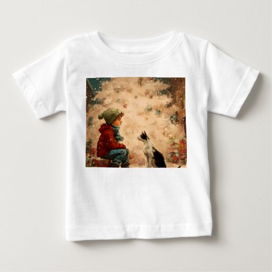 T-shirts de Noël pour bébés – Mignons, Confortable (Devant)