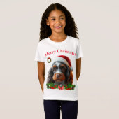 T-shirts de Noël pour chiens mignons (Devant entier)