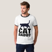 T-shirts de PAPA de CAT (PAPA) (Devant entier)