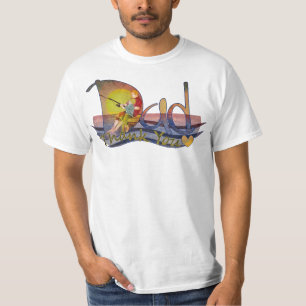 T-shirts de pêche de père et de fils des textes
