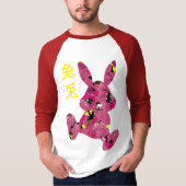 t-shirts de personnage de lapin jaune chinois (Devant)