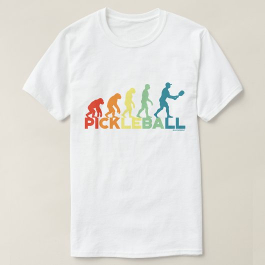 T-shirts de Pickleball pour Hommes Évolution du Pi (Design devant)