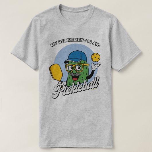 T-shirts de Pickleball pour hommes Plan de retrait (Design devant)
