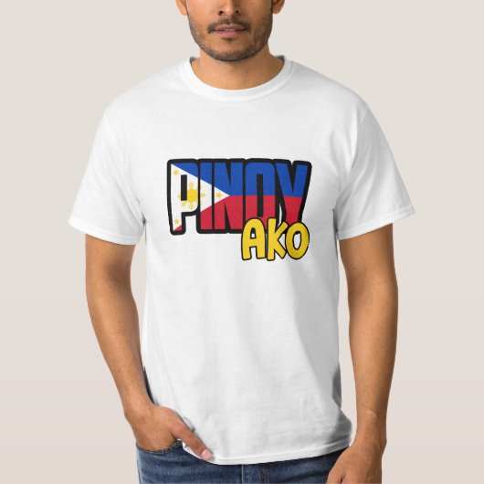 T-shirts de Pinoy Ako - chemises philippines (Devant)