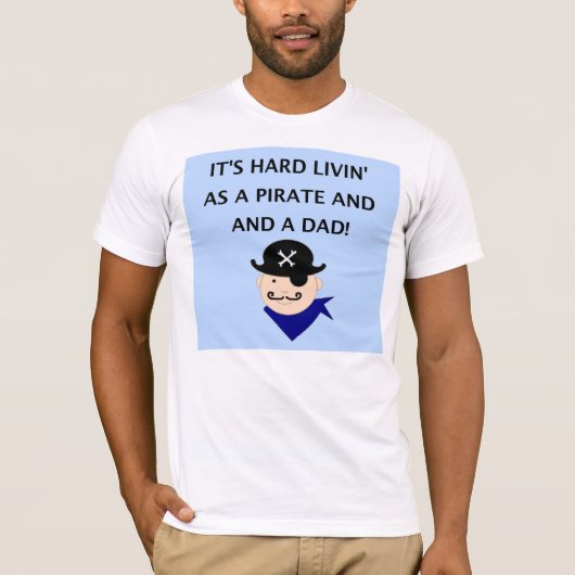 T-shirts de pirate pour le papa (Devant)