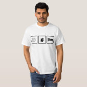 T-shirts de polo d'eau - jeu - boisson - lit (Devant entier)