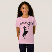 T-SHIRTS DE POUVOIR DE FILLE (Devant entier)