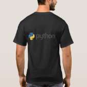 T-shirts de programmation de python (Dos)