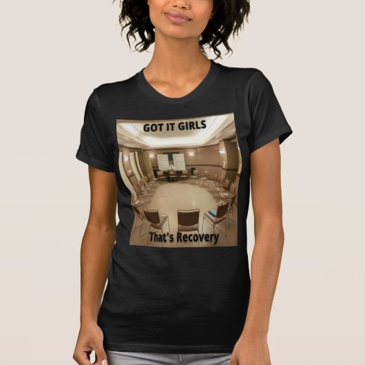 T-shirts de récupération, c'est ça la fille. (Devant)