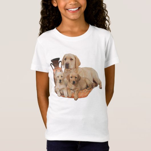 T-shirts de récupération Labrador (Devant)