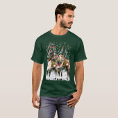 T-shirts de renne de Joyeux Noël (Devant entier)