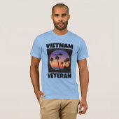 T-SHIRTS DE RÉTRO DE VÉTÉRAN VIETNAM (Devant entier)