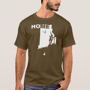 T-shirts de Rhode Island, la maison loin de l'État