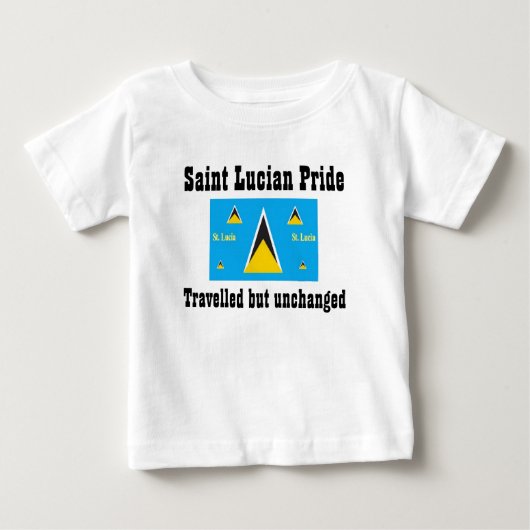 T-shirts de Sainte-Lucie voyagés mais changés (Devant)
