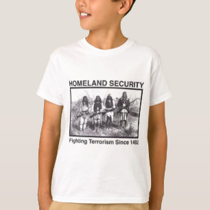 T-shirts de sécurité de patrie de Natif américa