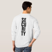 T-Shirts De Sécurité Hommes Modèle Noir Et Blanc (Dos entier)