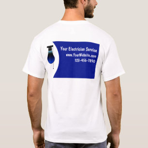 T-shirts de service d'électriciens