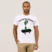 T-Shirts de skateboard extraterrestre (Devant entier)