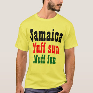 T-shirts de slogan jamaïcain