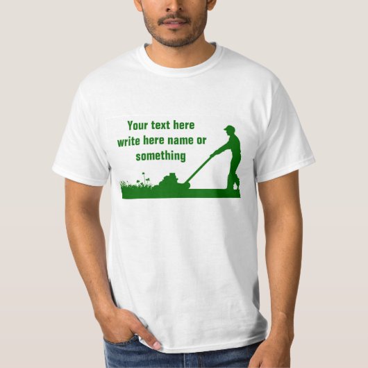 t-shirts de soins de pelouse (Devant)