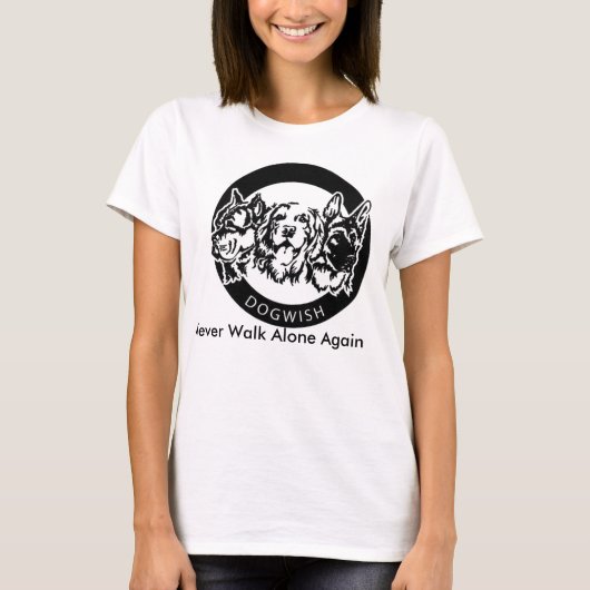 T-shirts de souhait du chien des femmes (Devant)