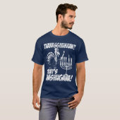 T-shirts de Thanksgivukkah Mashugana (Devant entier)