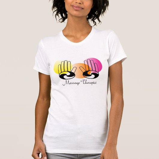 T-shirts de thérapeute de massage (Devant)
