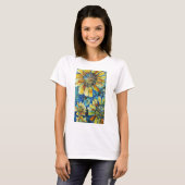 T-shirts de tournesols et de Polk-un-Points (Devant entier)