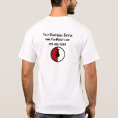T-shirts de travail de service d'électricien (Dos)