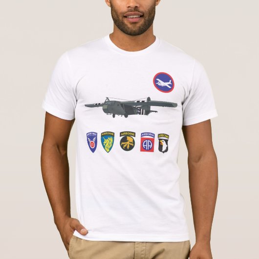 T-shirts de troupes de planeur de la deuxième (Devant)