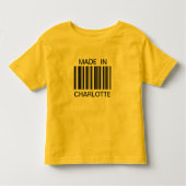 T-shirts de villes de code barres (Devant)
