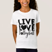 T-shirts de volley-ball live (Devant)