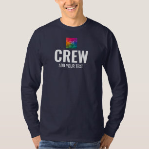 T-Shirts D'Équipage Membre Du Personnel Mens Long