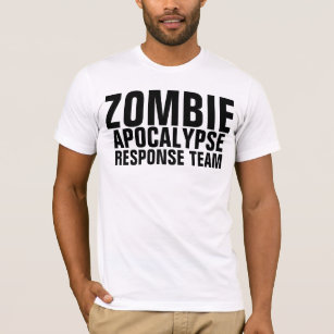 T-shirts d'équipe de réponse d'apocalypse de zombi
