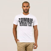 T-shirts d'équipe de réponse d'apocalypse de zombi (Devant entier)