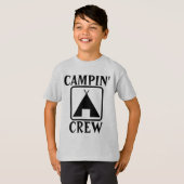 T-shirts D'ÉQUIPE DU CAMPING DE TENTES (Devant entier)
