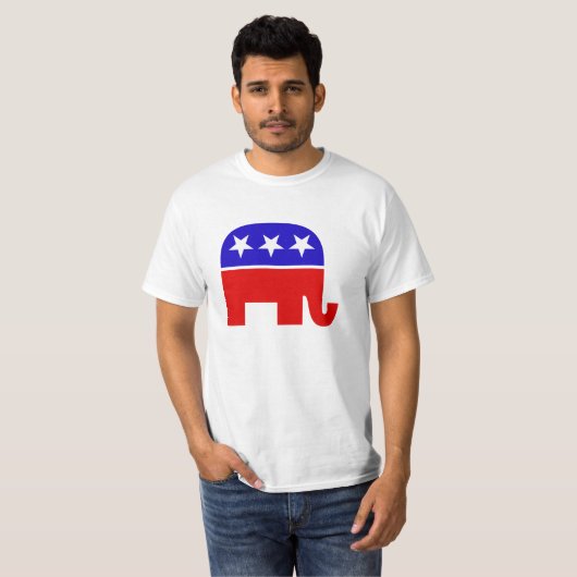 T-shirts des éléphants républicains (Devant entier)