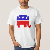 T-shirts des éléphants républicains (Devant)