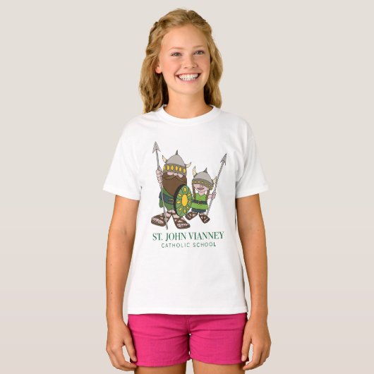 T-shirts des petites filles vikings (Devant entier)