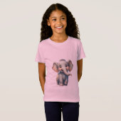 t-shirts design pour bébé éléphant mignon (Devant entier)