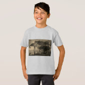 T-shirts d'habillement/éléphant d'enfants (Devant entier)