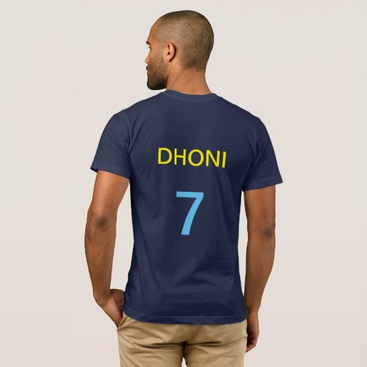 T-shirts Dhoni (Dos entier)