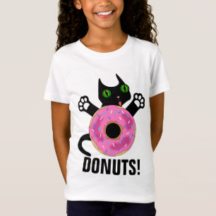 T-shirts DONUT CAT Tee - shirts amusants
