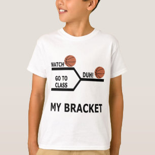 T-shirts drôle de parenthèse de basket-ball de