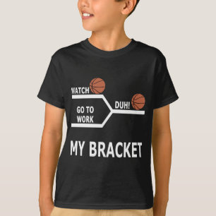 T-shirts drôle de parenthèse de basket-ball de