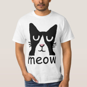 T-shirts drôles de chat, panda Kitty, MEOW