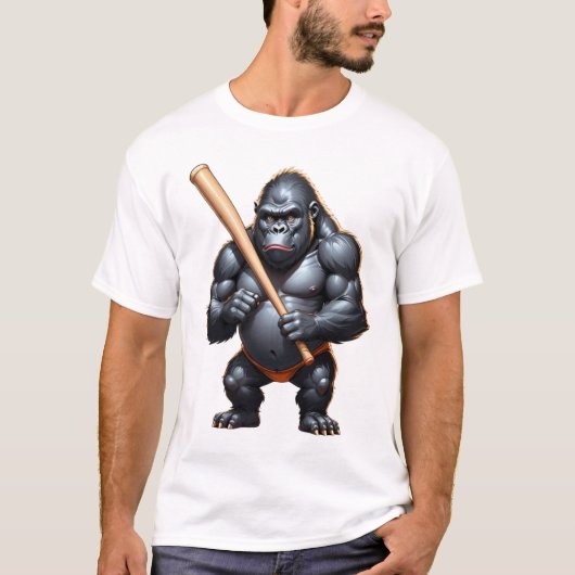 t-shirts drôles graphiques de baseball (Devant)