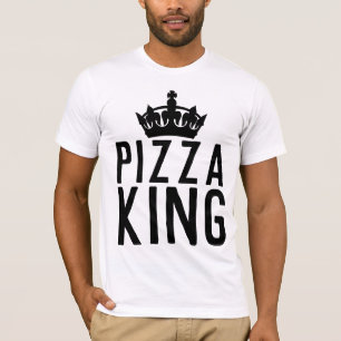 T-shirts drôles masculins PIZZA KING