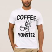 T-shirts drôles MONSTER-CAFÉ (Devant)